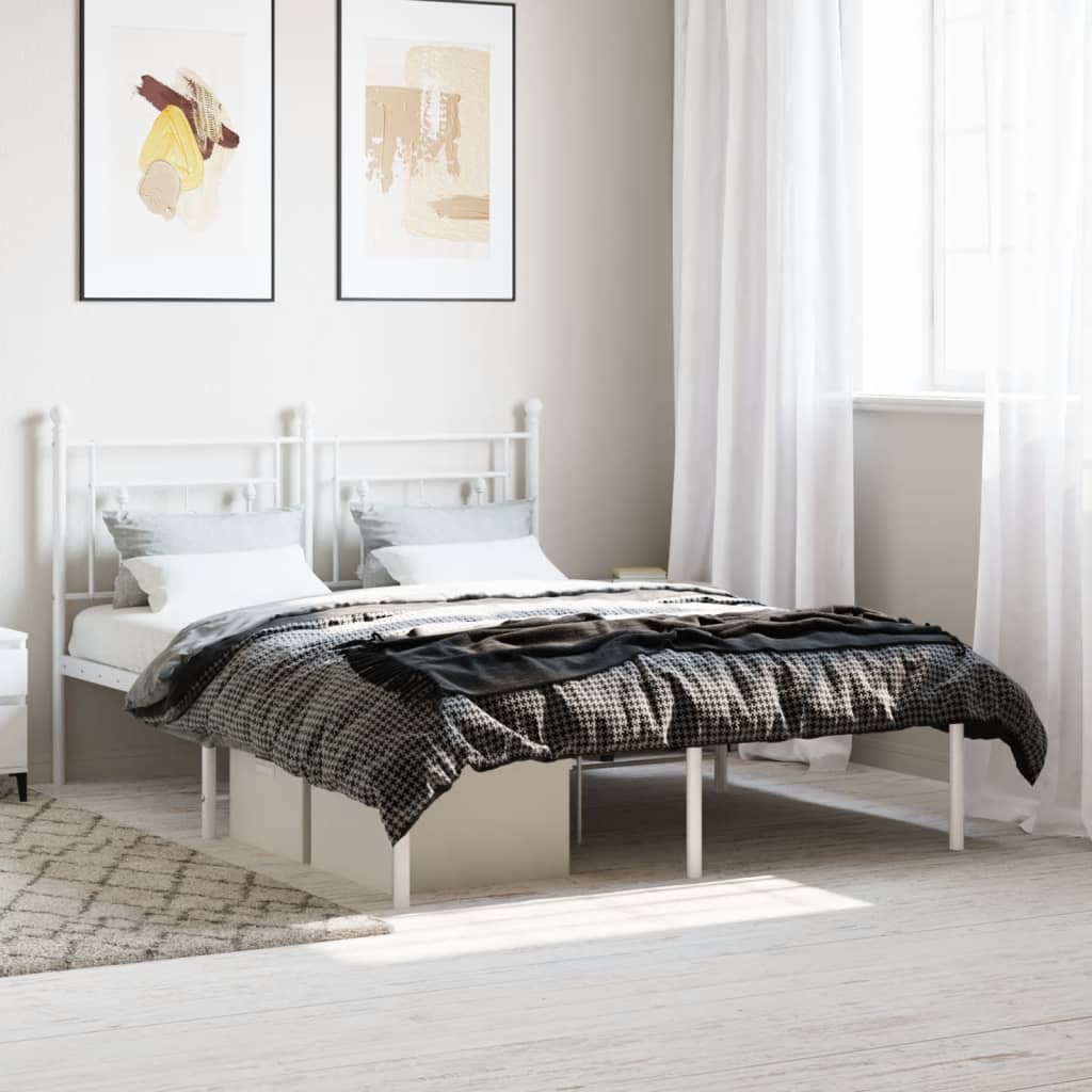 Metal Bed Frame Without Mattress King Single