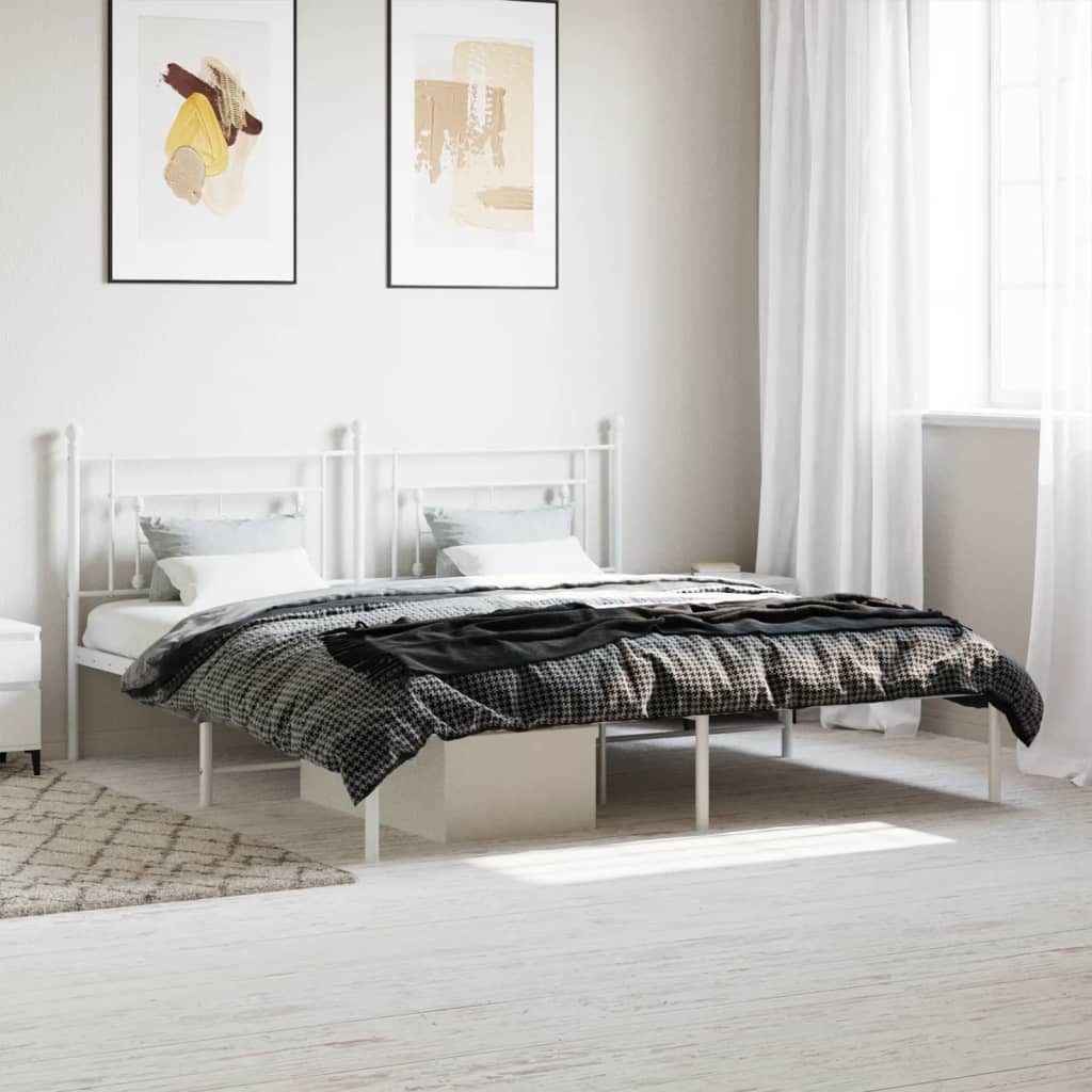 Metal Bed Frame Without Mattress King Single