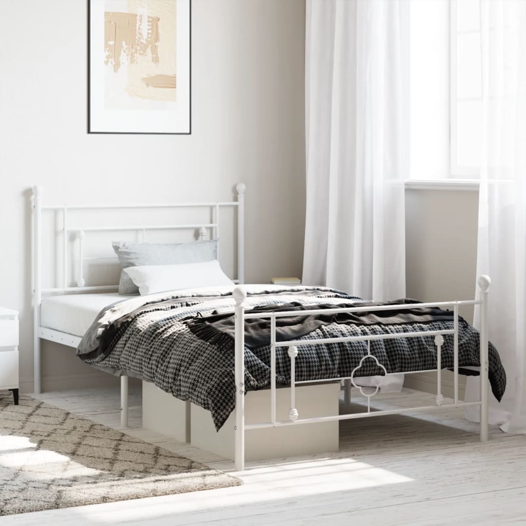Metal Bed Frame Without Mattress King Single