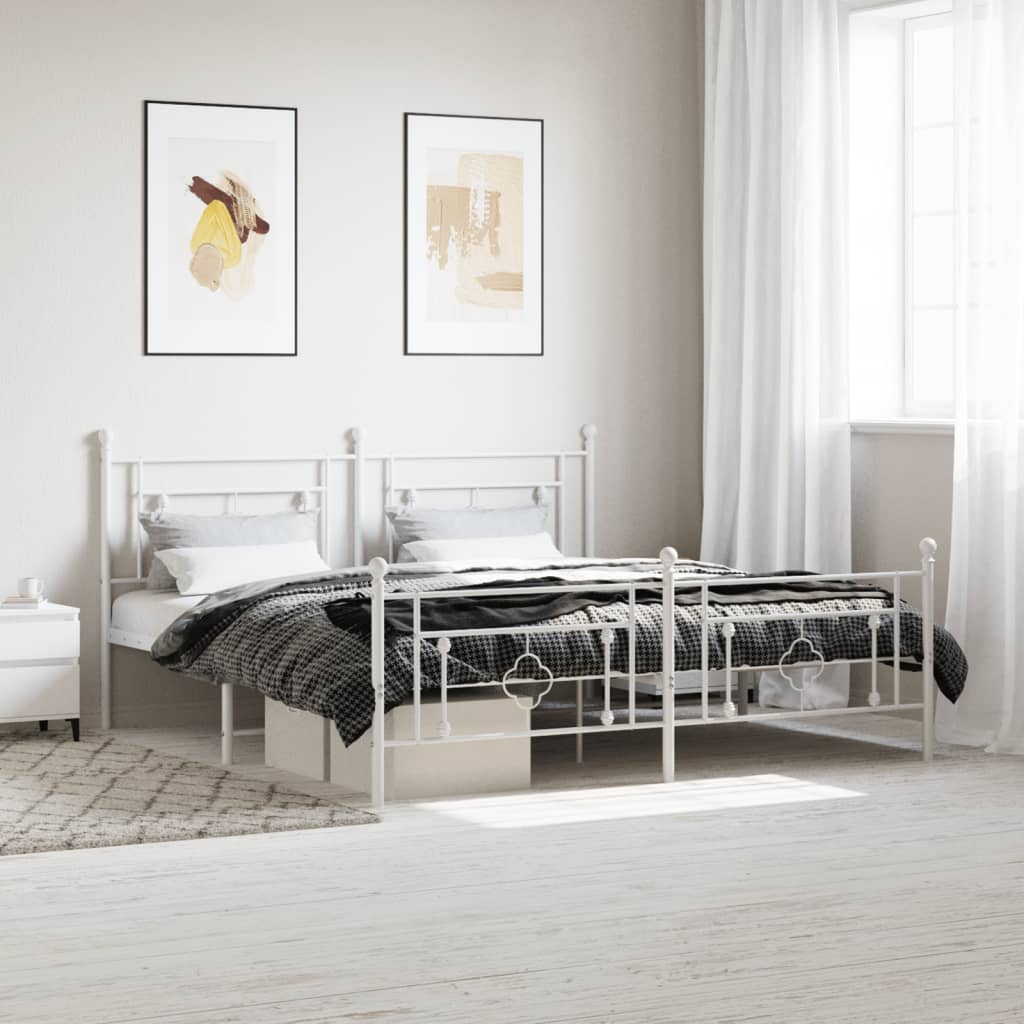 Metal Bed Frame Without Mattress King Single