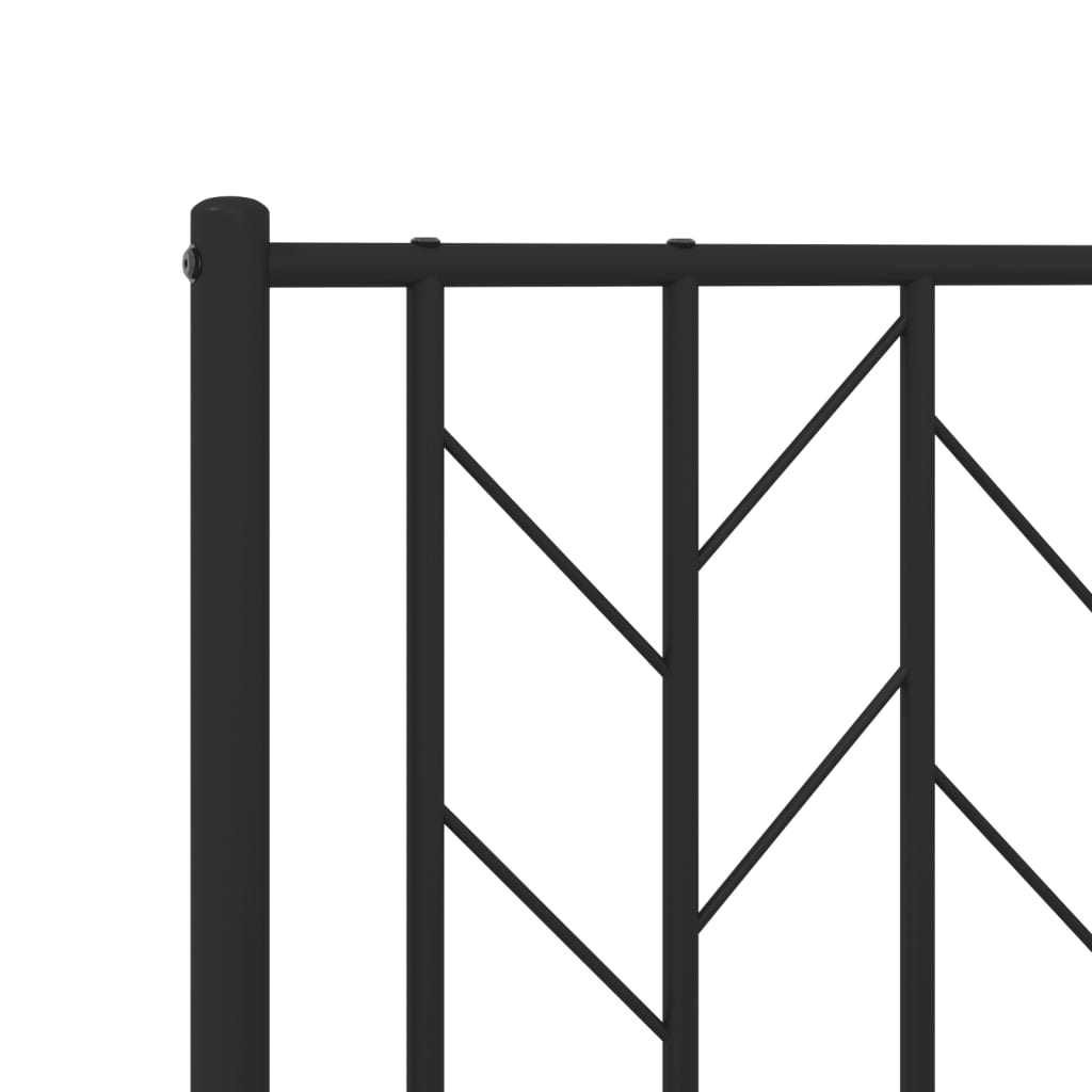 Metal Bed Frame Without Mattress With Footboard