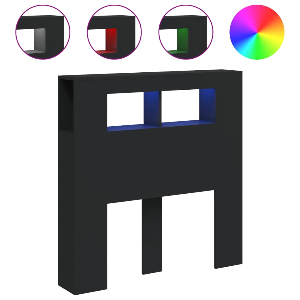 Led Headboard 100 Cm Engineered Wood