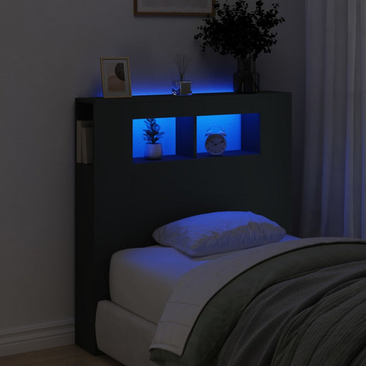 Led Headboard 100 Cm Engineered Wood