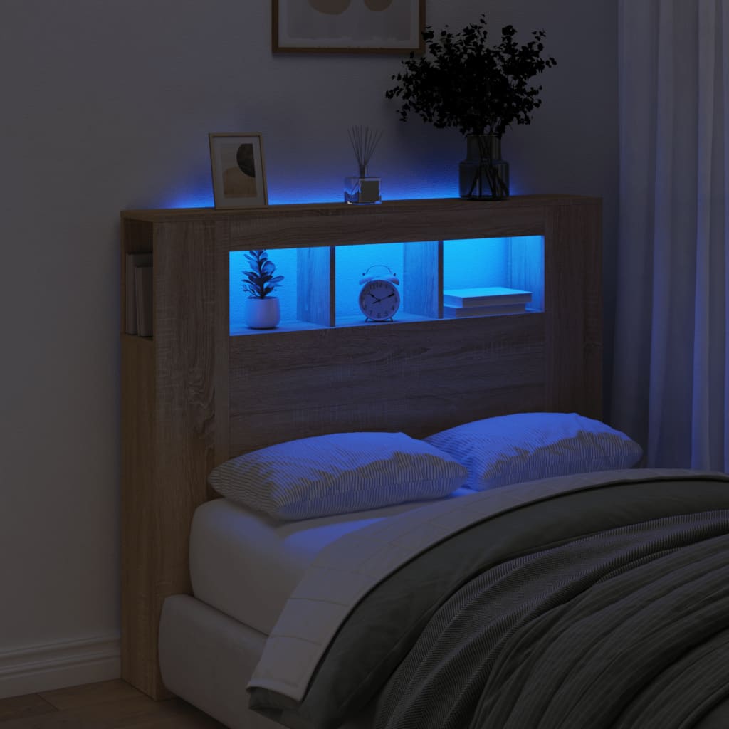 Led Headboard 100 Cm Engineered Wood