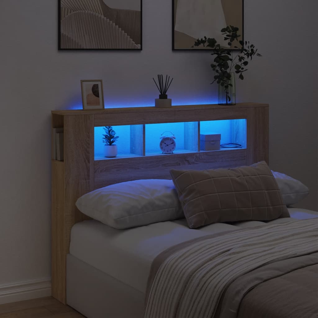 Led Headboard 100 Cm Engineered Wood