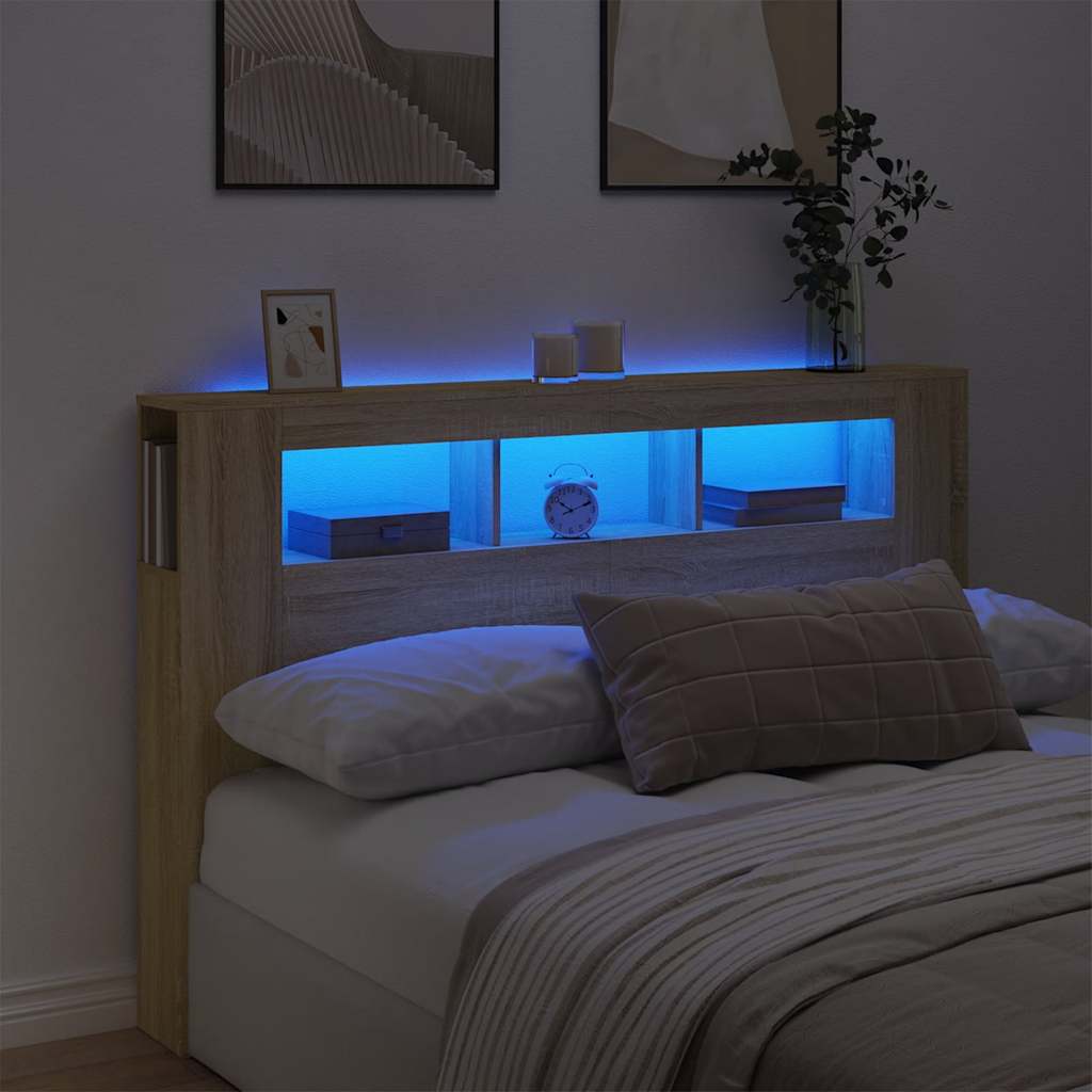 Led Headboard 100 Cm Engineered Wood
