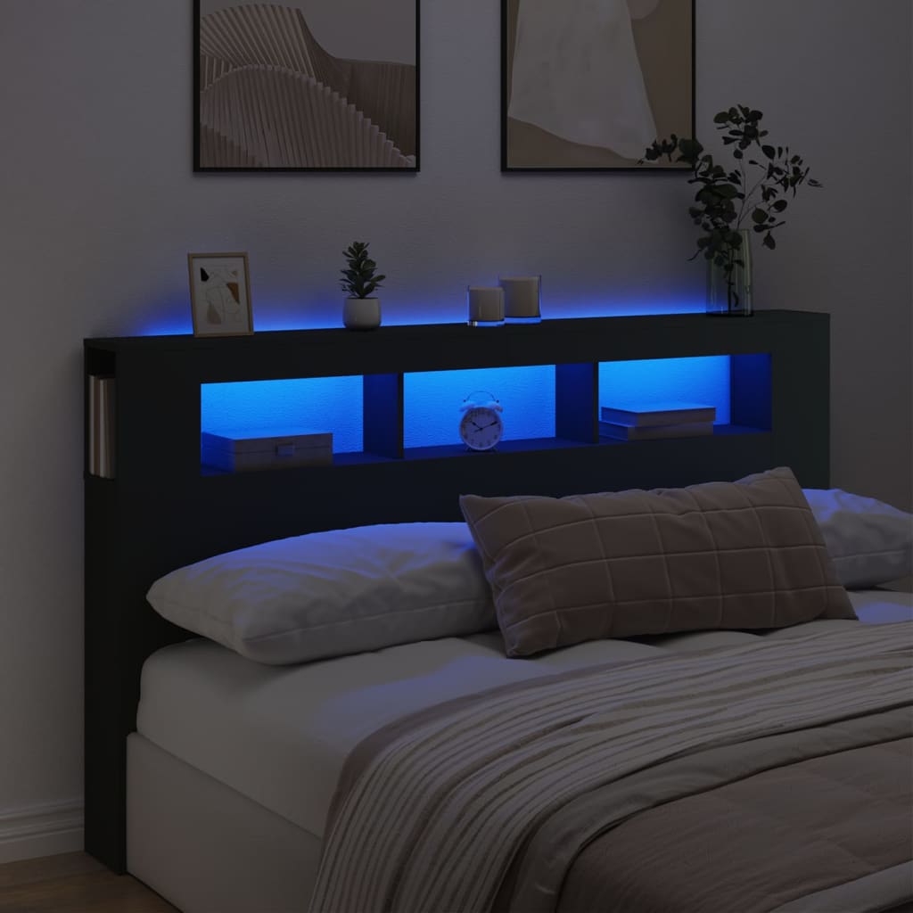 Led Headboard 100 Cm Engineered Wood