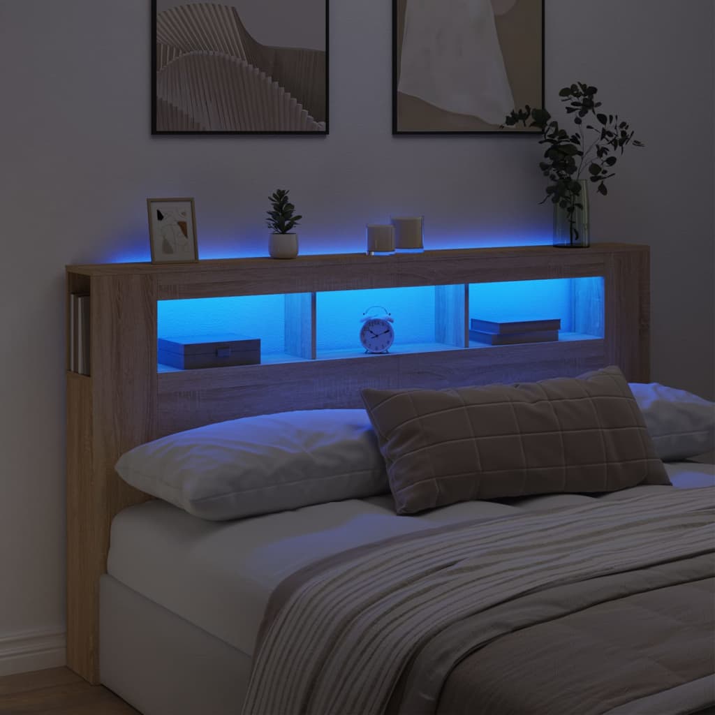 Led Headboard 100 Cm Engineered Wood