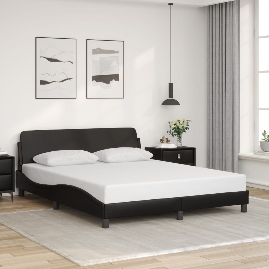 Bed Frame "Dover" Double Faux Leather
