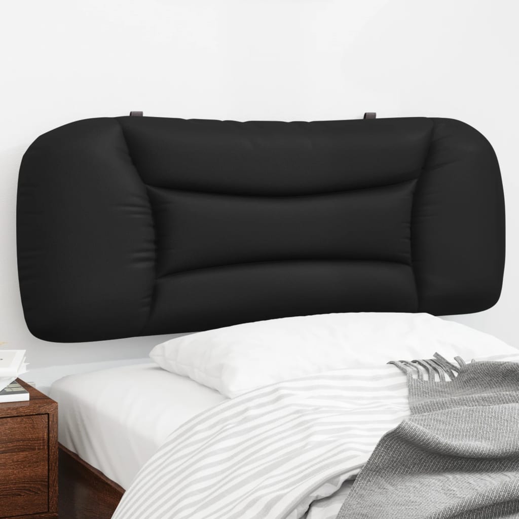Headboard Cushion "Hvar" Black Faux Leather