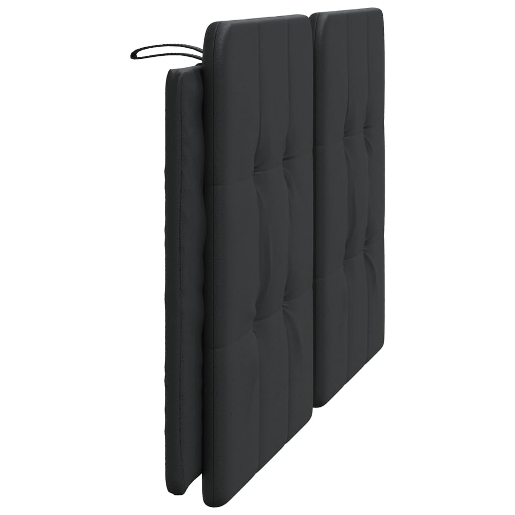 Headboard Cushion "Zadar" Black 152 Cm Queen Faux Leather