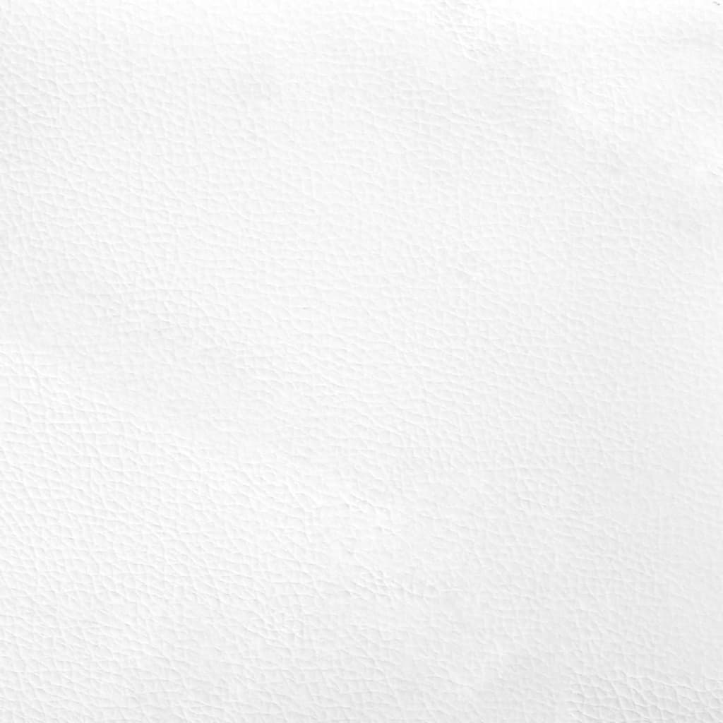 Headboard Cushion "Zadar" White And Black 152 Cm Queen Faux Leather