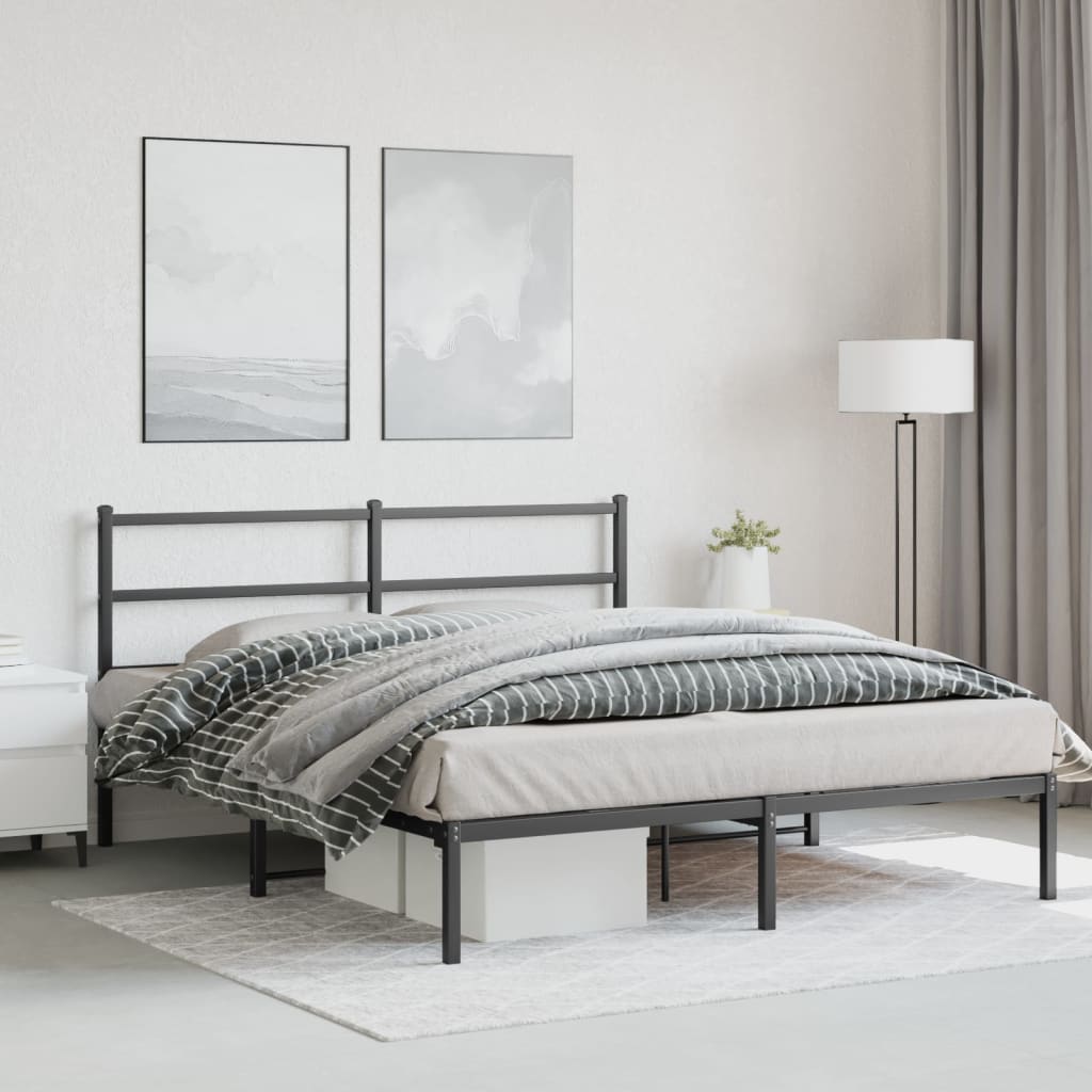 Metal Bed Frame Without Mattress