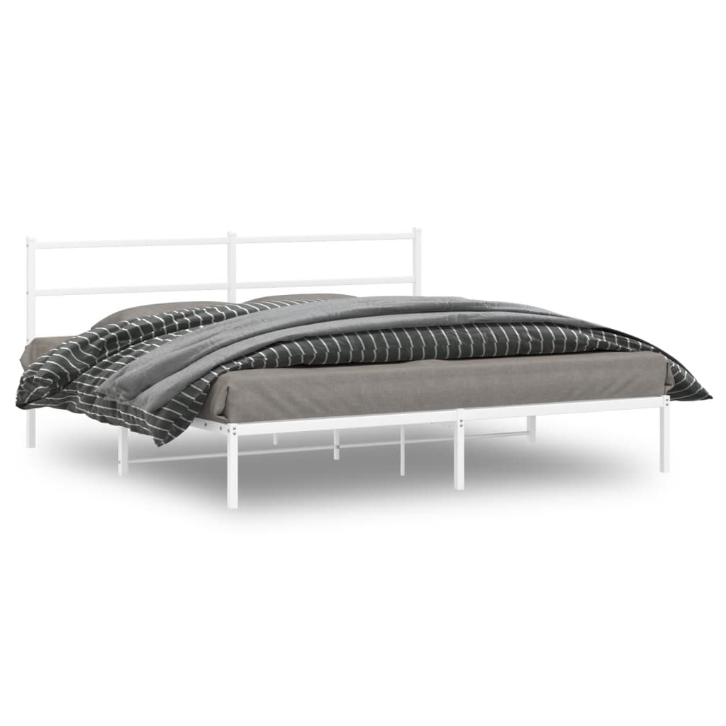 Metal Bed Frame Without Mattress