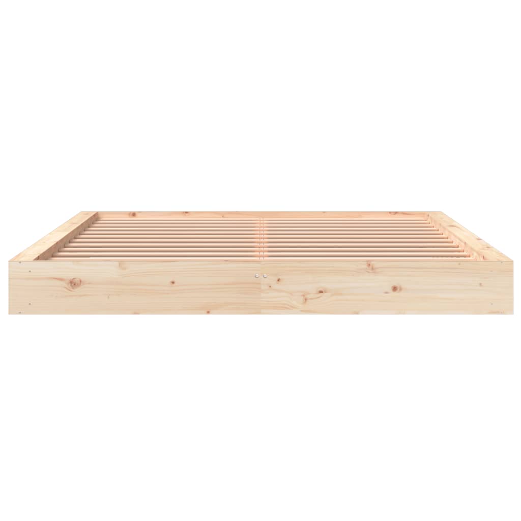 Bed Frame Without Mattress 183X203 Cm King Solid Wood Pine