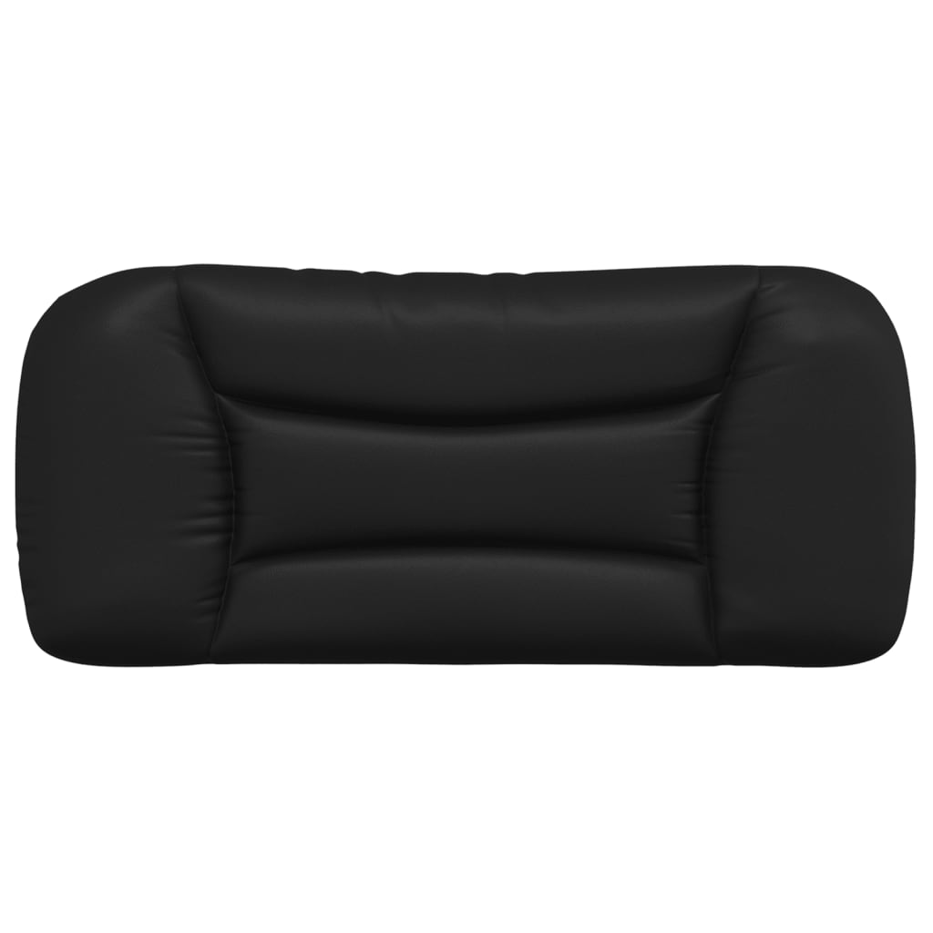 Headboard Cushion "Hvar" Black Faux Leather