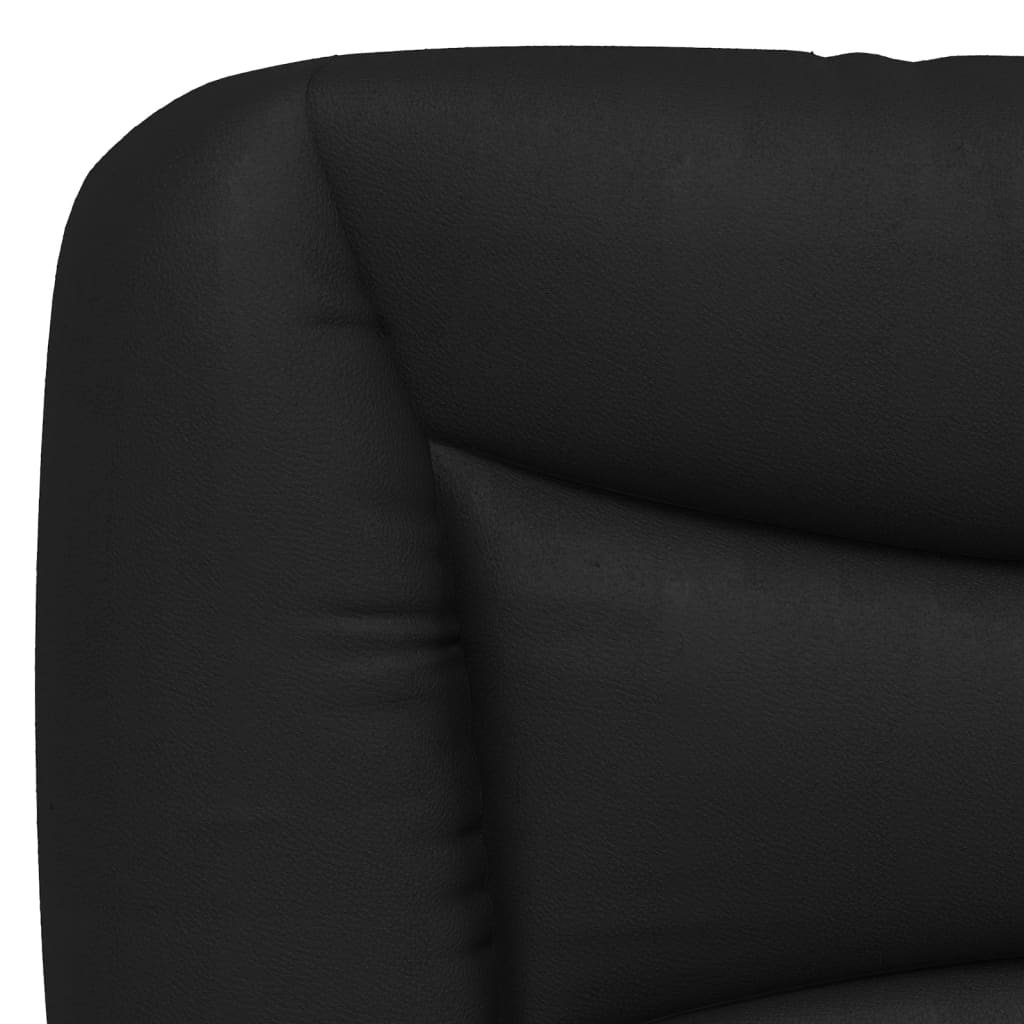 Headboard Cushion "Hvar" Black Faux Leather