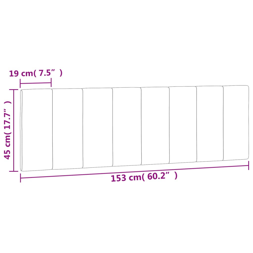 Headboard Cushion "Hanko" Velvet