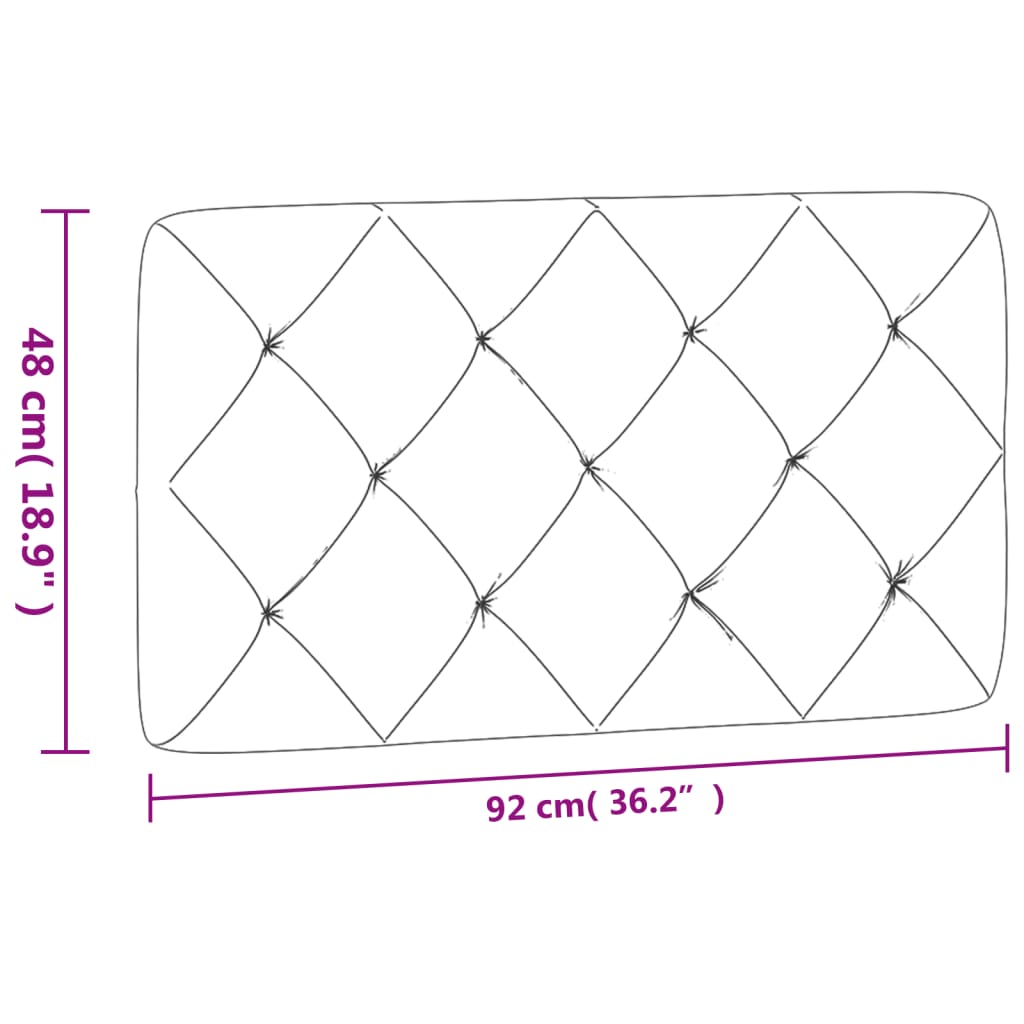 Headboard Cushion Velvet