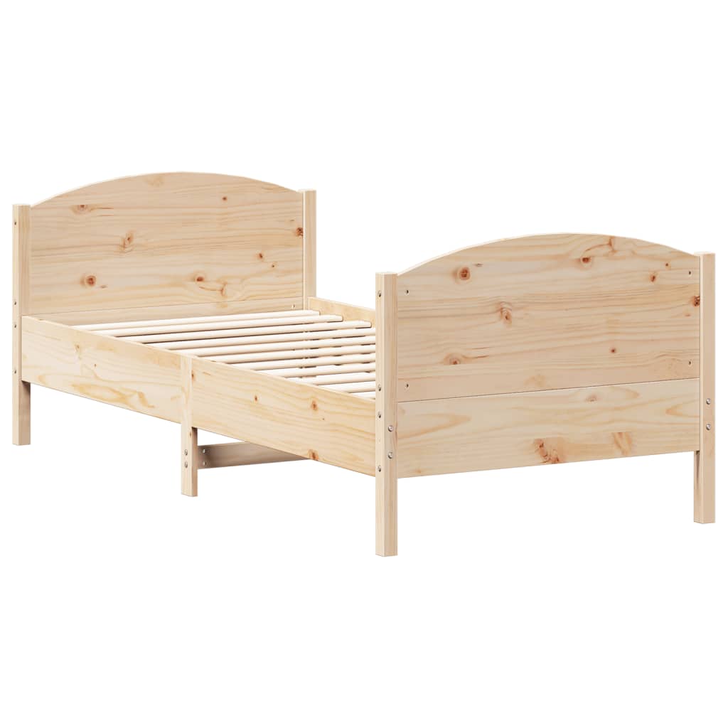 Bed Frame Without Mattress Solid Wood Pine