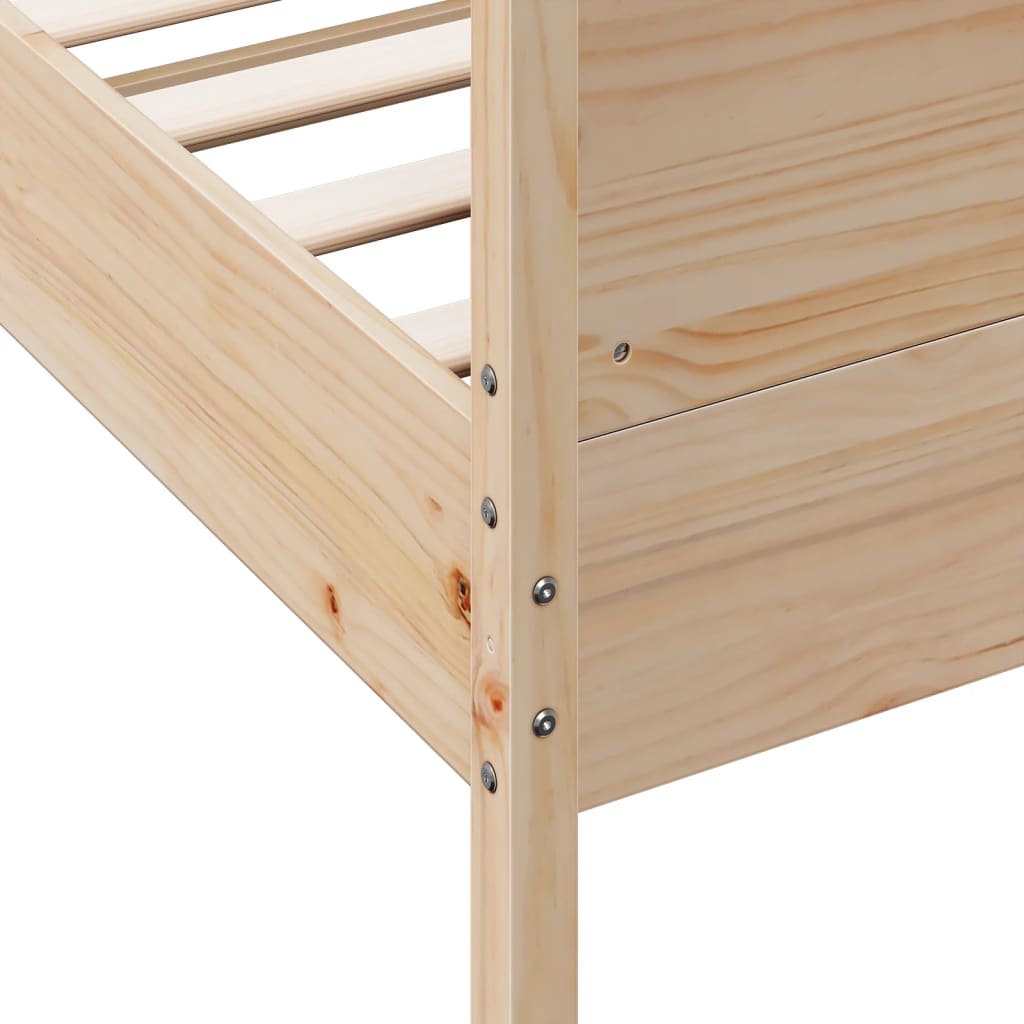 Bed Frame Without Mattress Solid Wood Pine