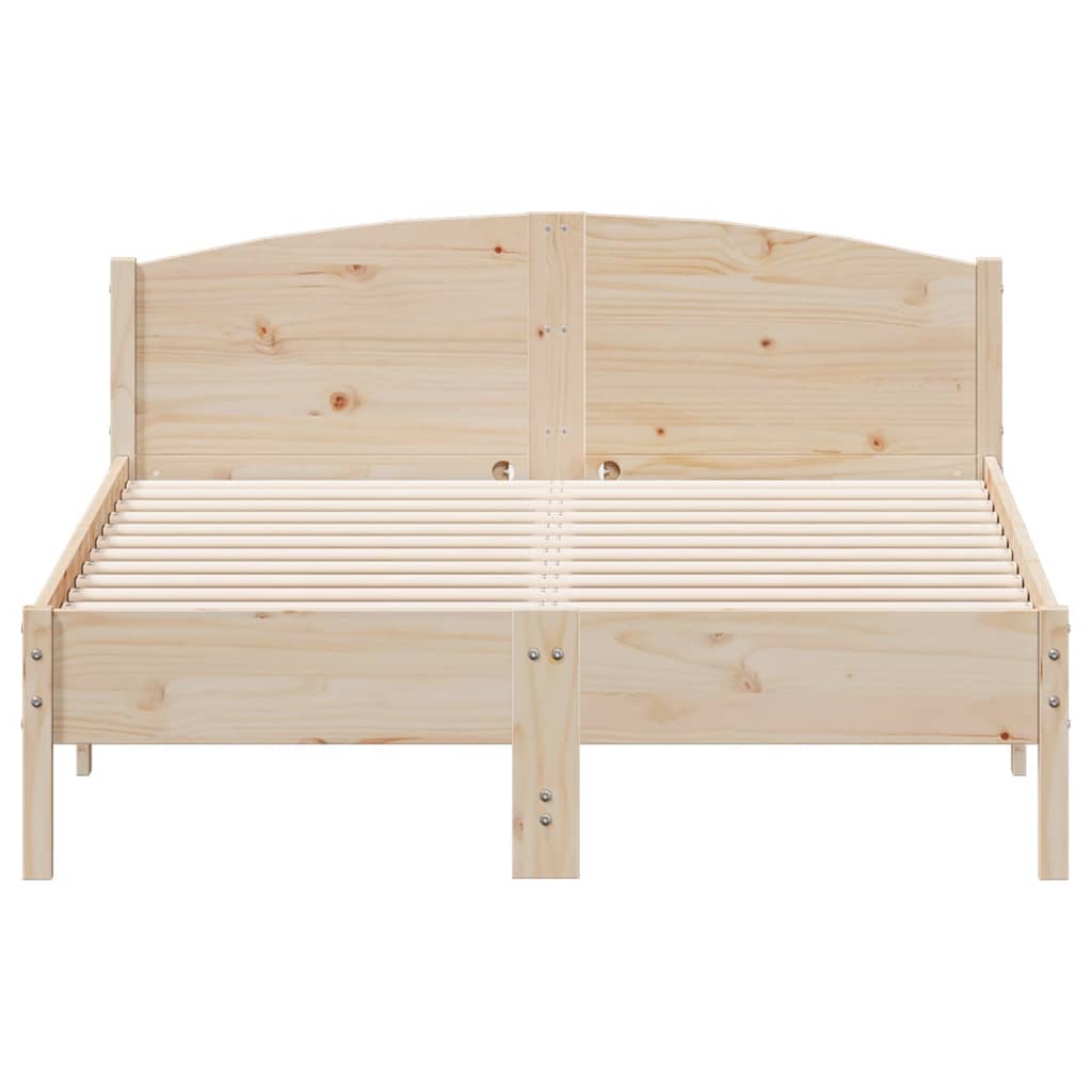 Bed Frame Without Mattress Solid Wood Pine