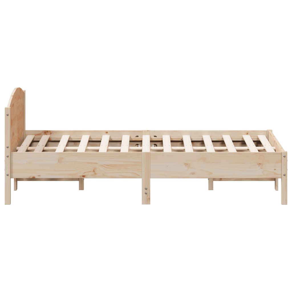 Bed Frame Without Mattress Solid Wood Pine