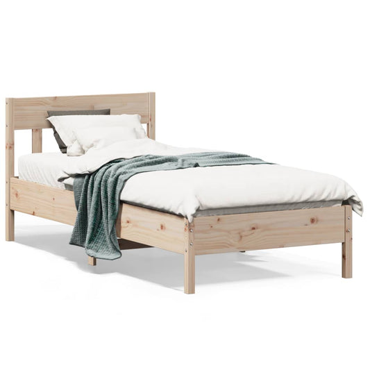Bed Frame Without Mattress Solid Wood Pine