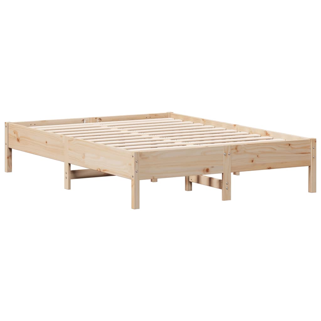 Bed Frame Without Mattress Solid Wood Pine