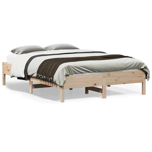 Bed Frame Without Mattress Solid Wood Pine