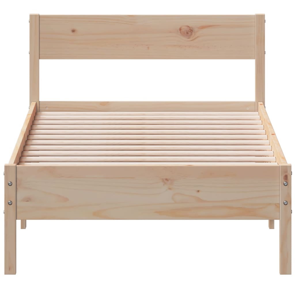 Bed Frame Without Mattress Solid Wood Pine