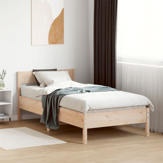 Bed Frame Without Mattress Solid Wood Pine