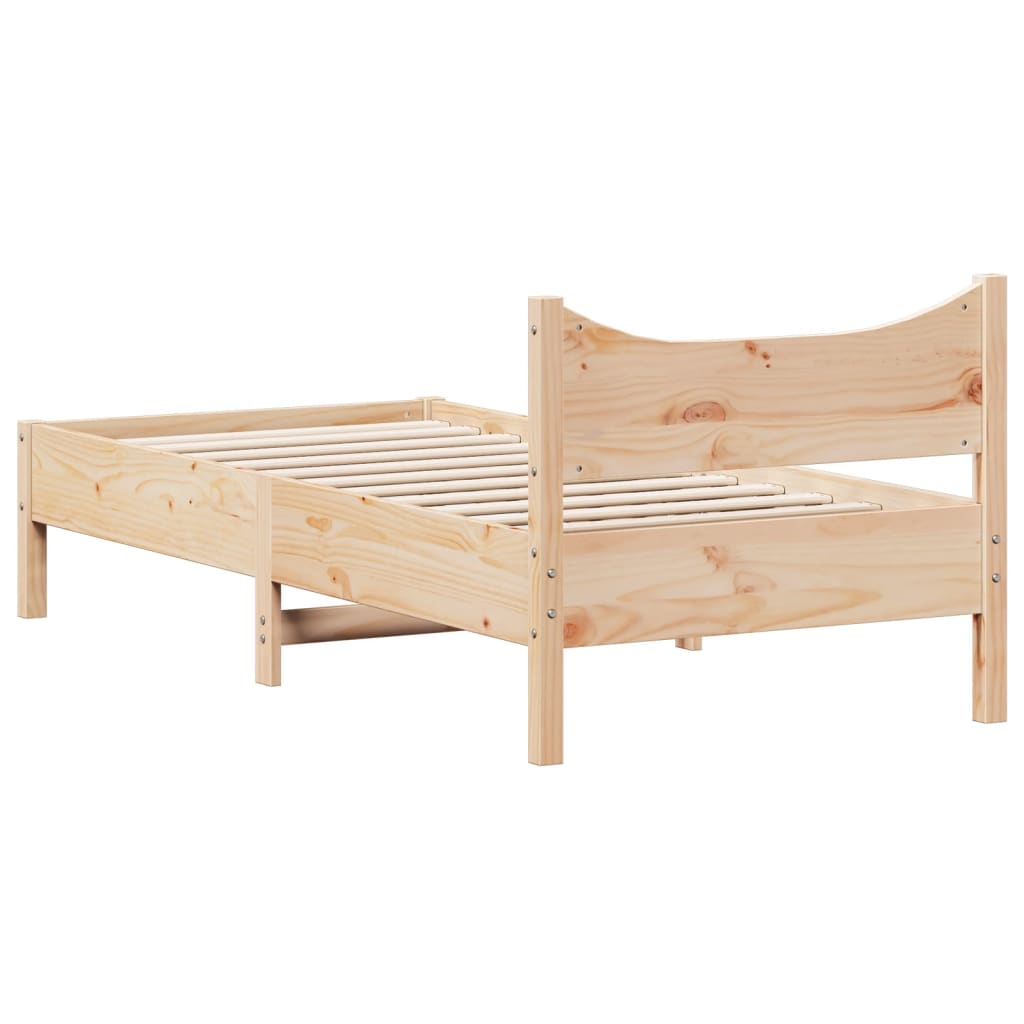 Bed Frame Without Mattress Solid Wood Pine