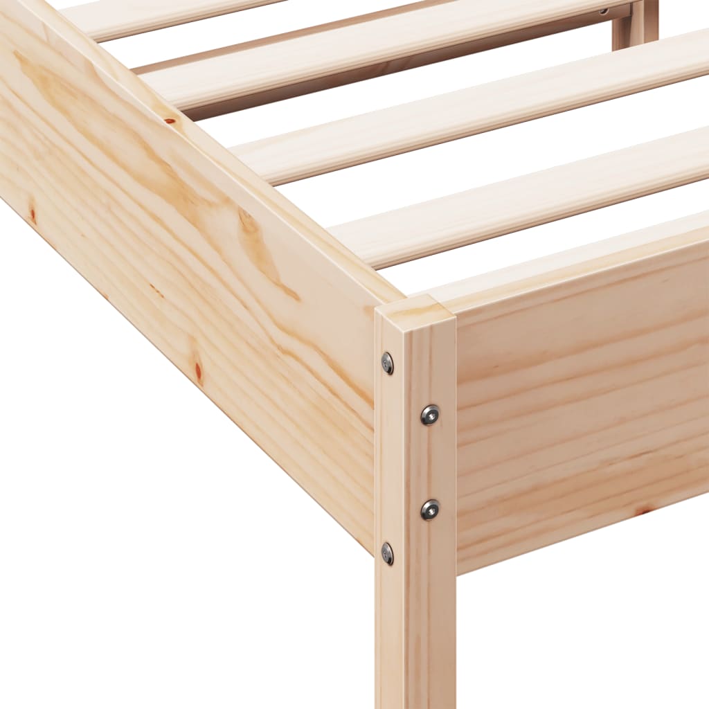 Bed Frame Without Mattress Solid Wood Pine