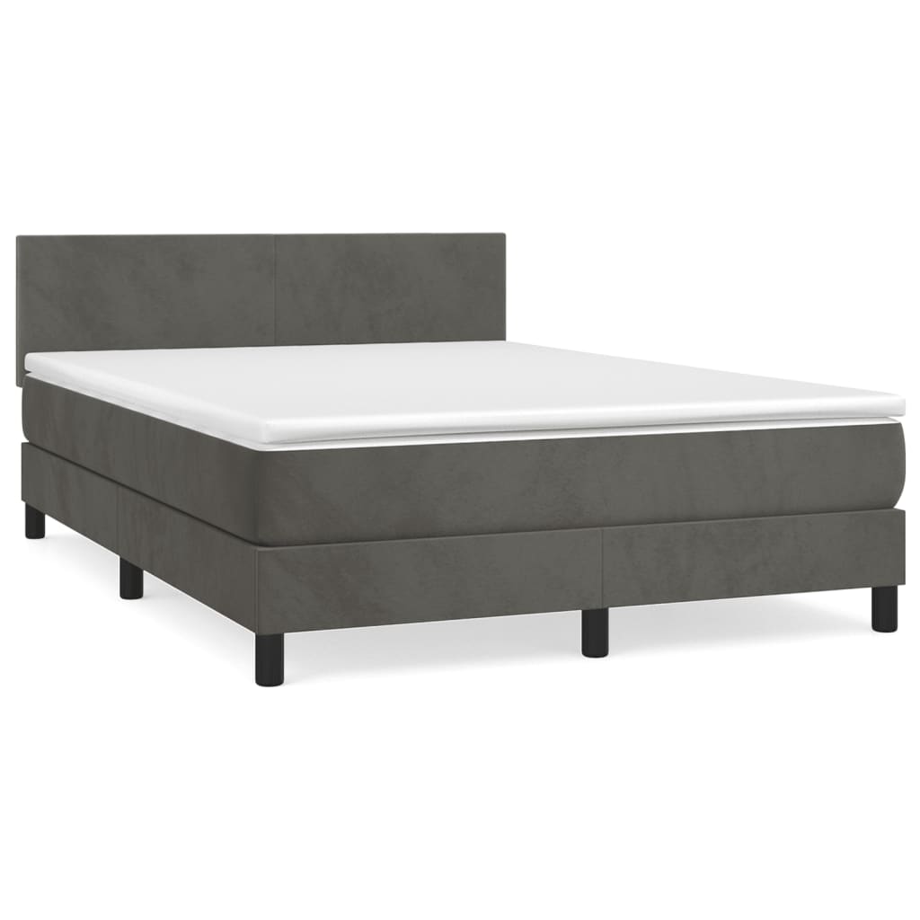 Box Spring Bed With Mattress 100X200 Cm Velvet