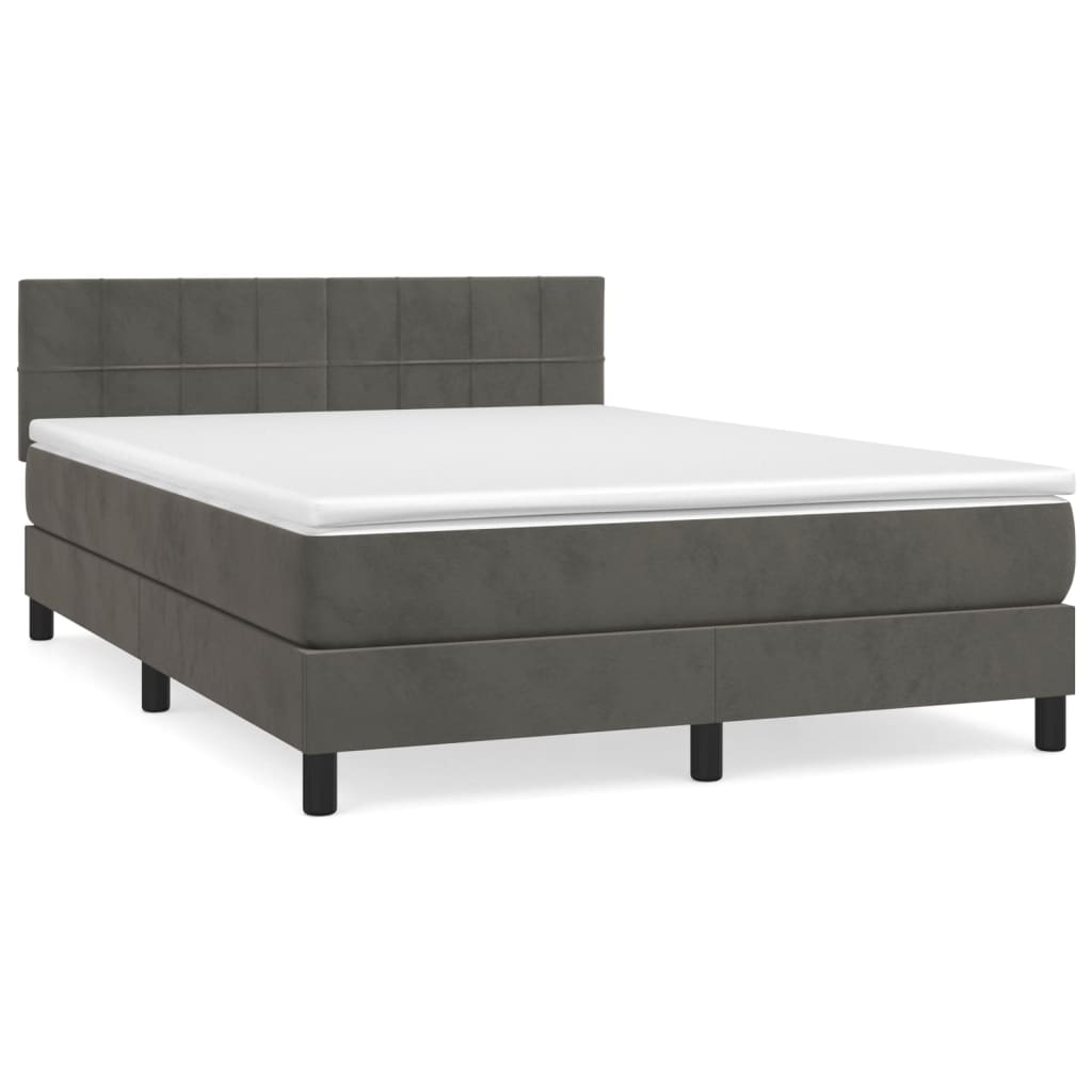 Box Spring Bed With Mattress 100X200 Cm Velvet