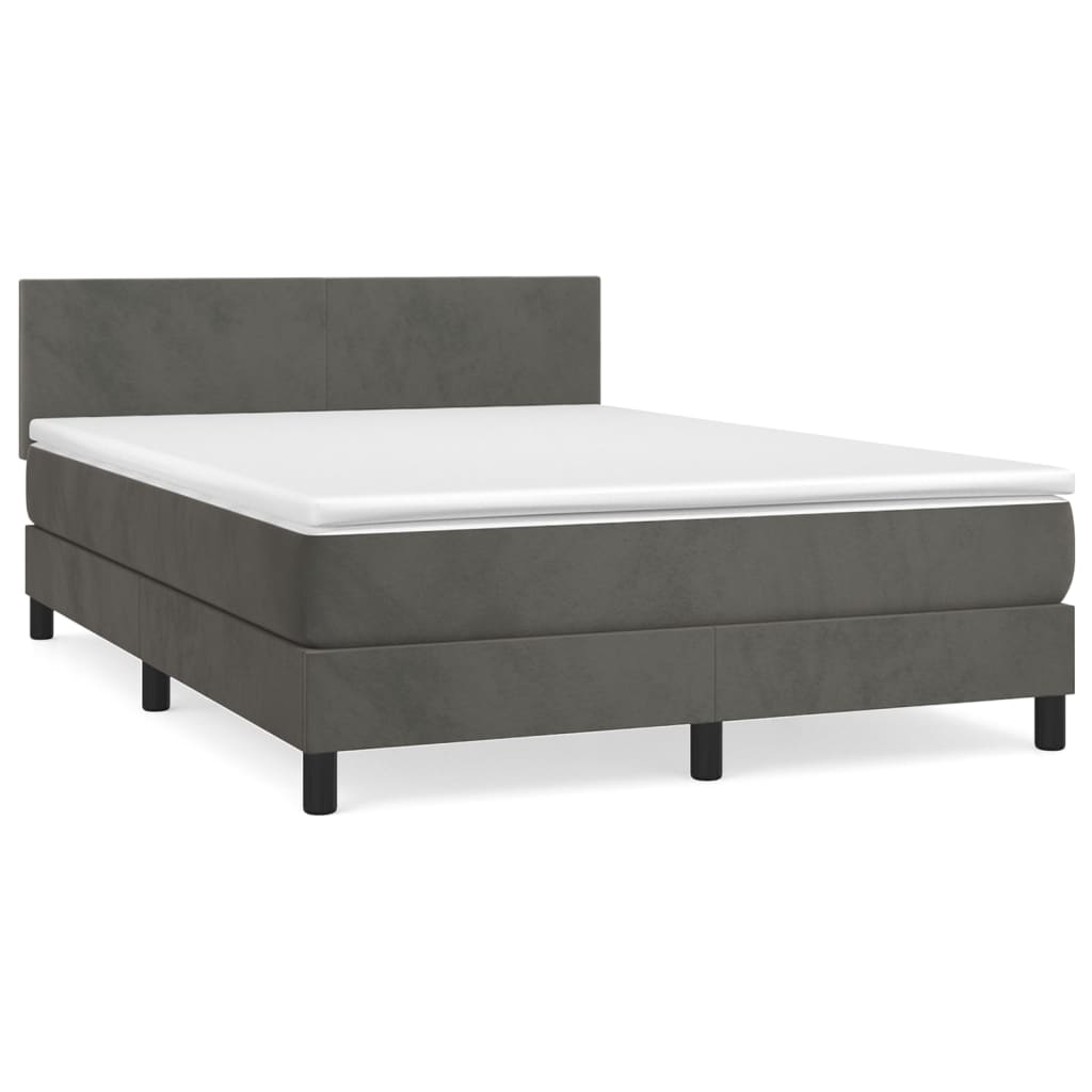Box Spring Bed With Mattress 100X200 Cm Velvet