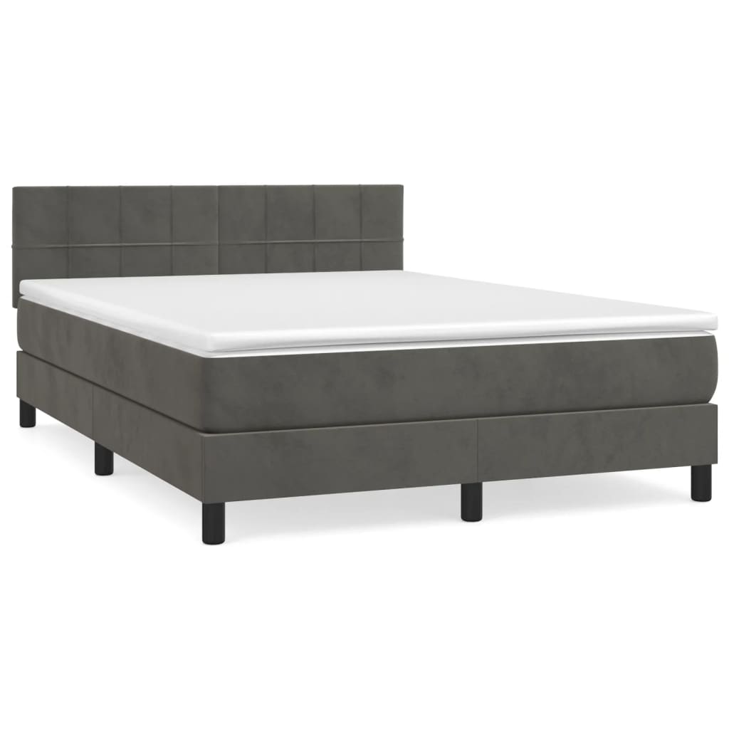 Box Spring Bed With Mattress 100X200 Cm Velvet