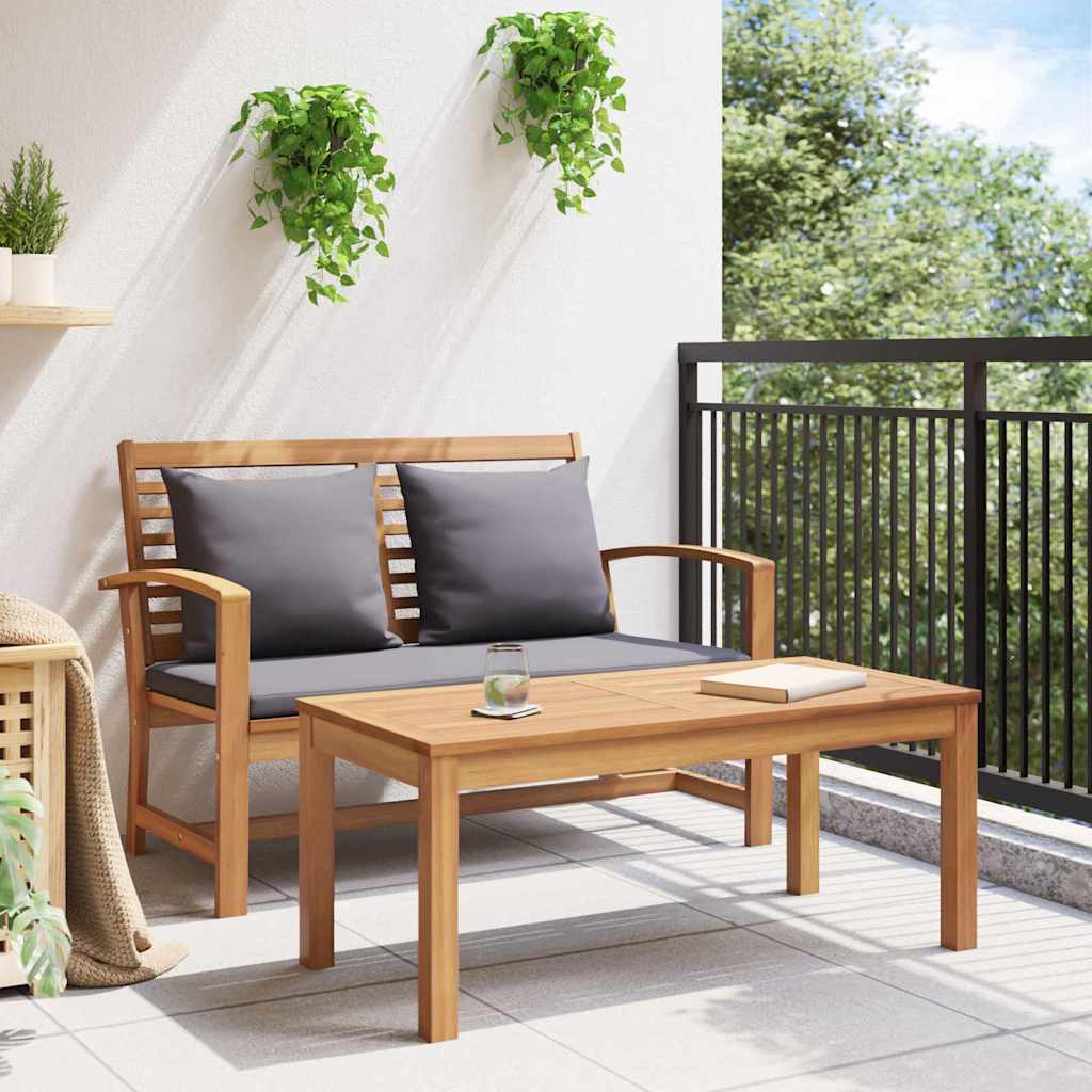 Garden Natural 110 X 64 X 76.5 Cm Solid Teak Wood