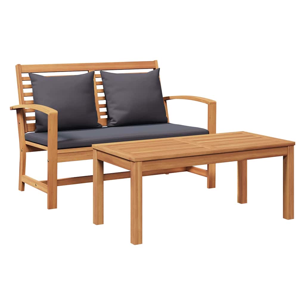 Garden Natural 110 X 64 X 76.5 Cm Solid Teak Wood