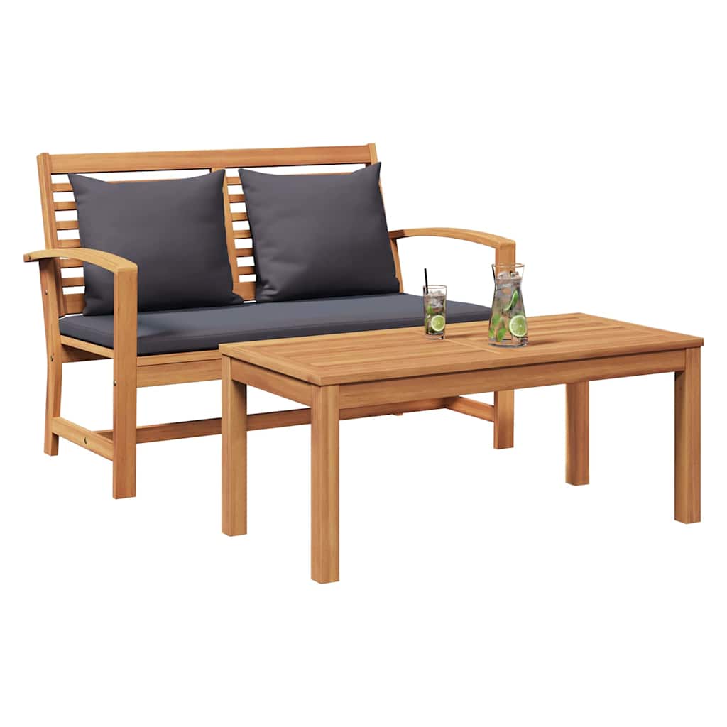 Garden Natural 110 X 64 X 76.5 Cm Solid Teak Wood