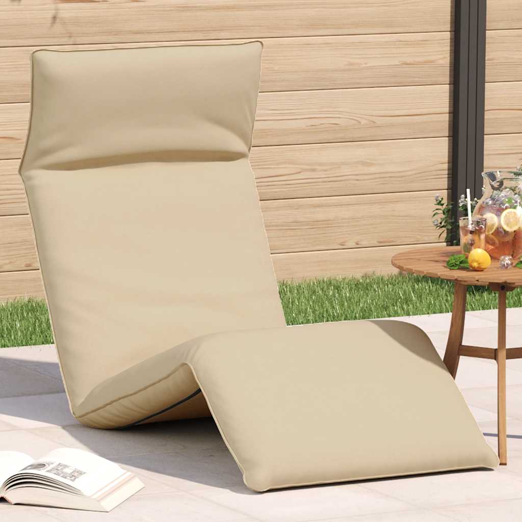 Folding Sun Lounger 175X54X8.5 Cm Oxford Fabric