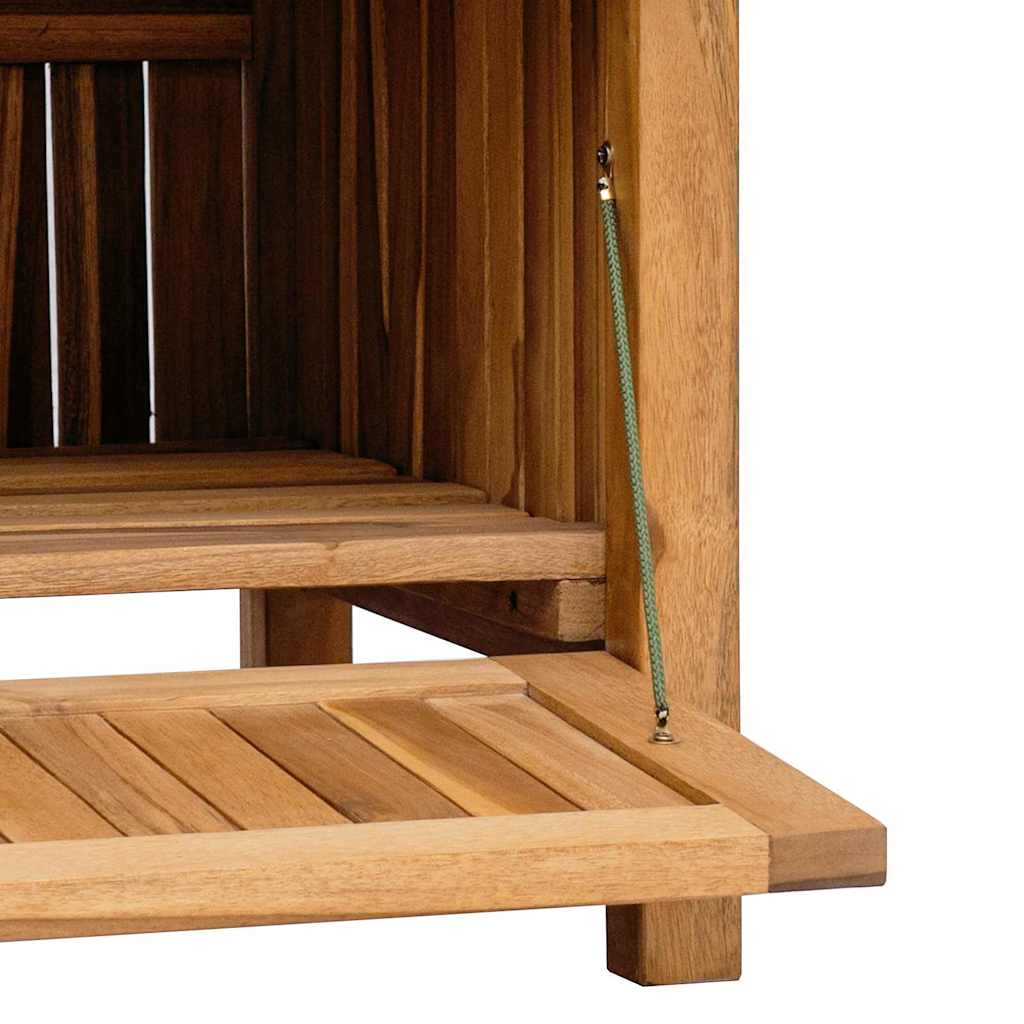 Garden Storage Bench Brown 150 X 60 X 90 Cm Solid Teak Wood