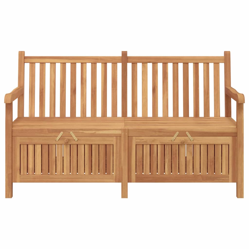 Garden Storage Bench Brown 150 X 60 X 90 Cm Solid Teak Wood