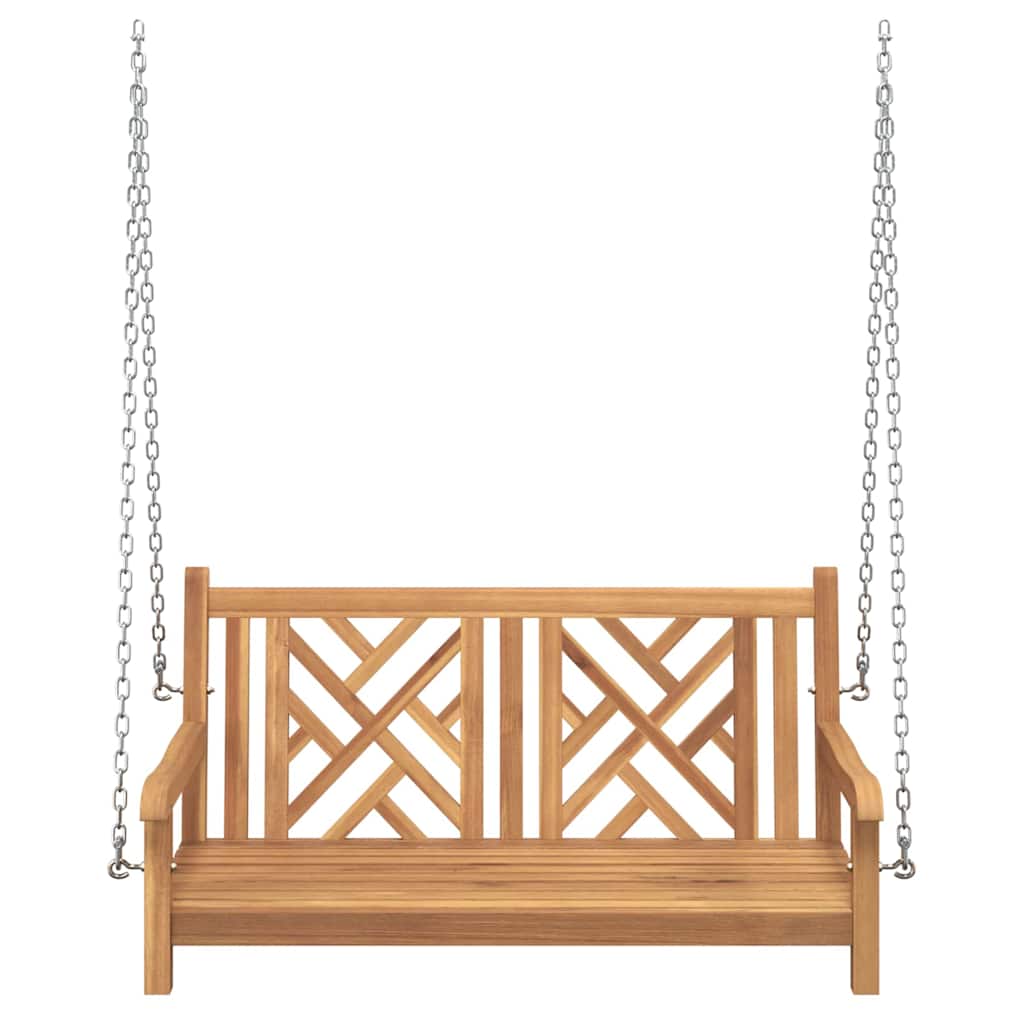 Swing Bench Other Brown 114 X 60 X 64 Cm Solid Teak Wood