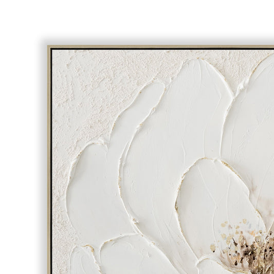 CAR12187-CLO 80 x 80cm Framed Canvas - Natural