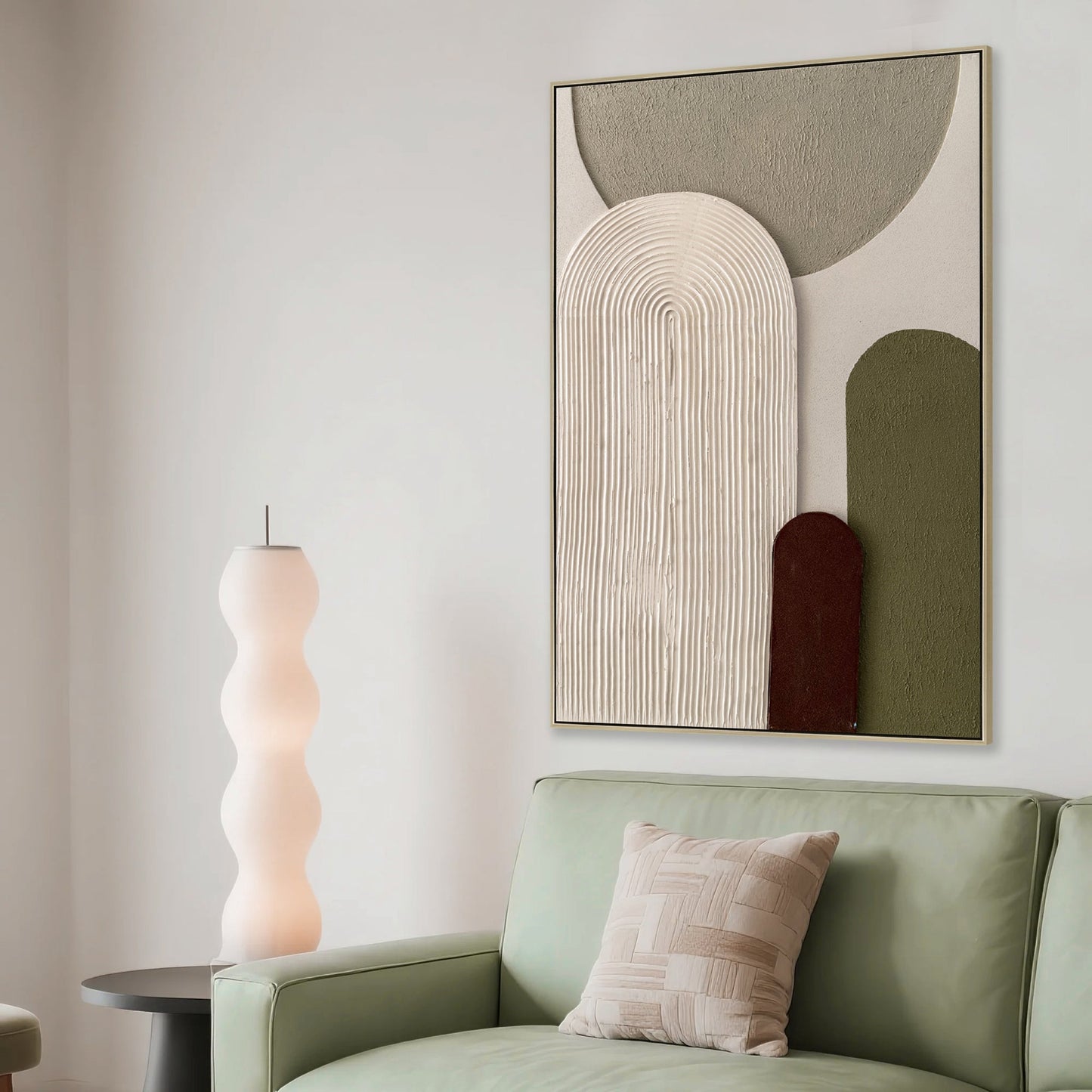 CAR12195-CLO 60 x 90cm Framed Canvas - Natural