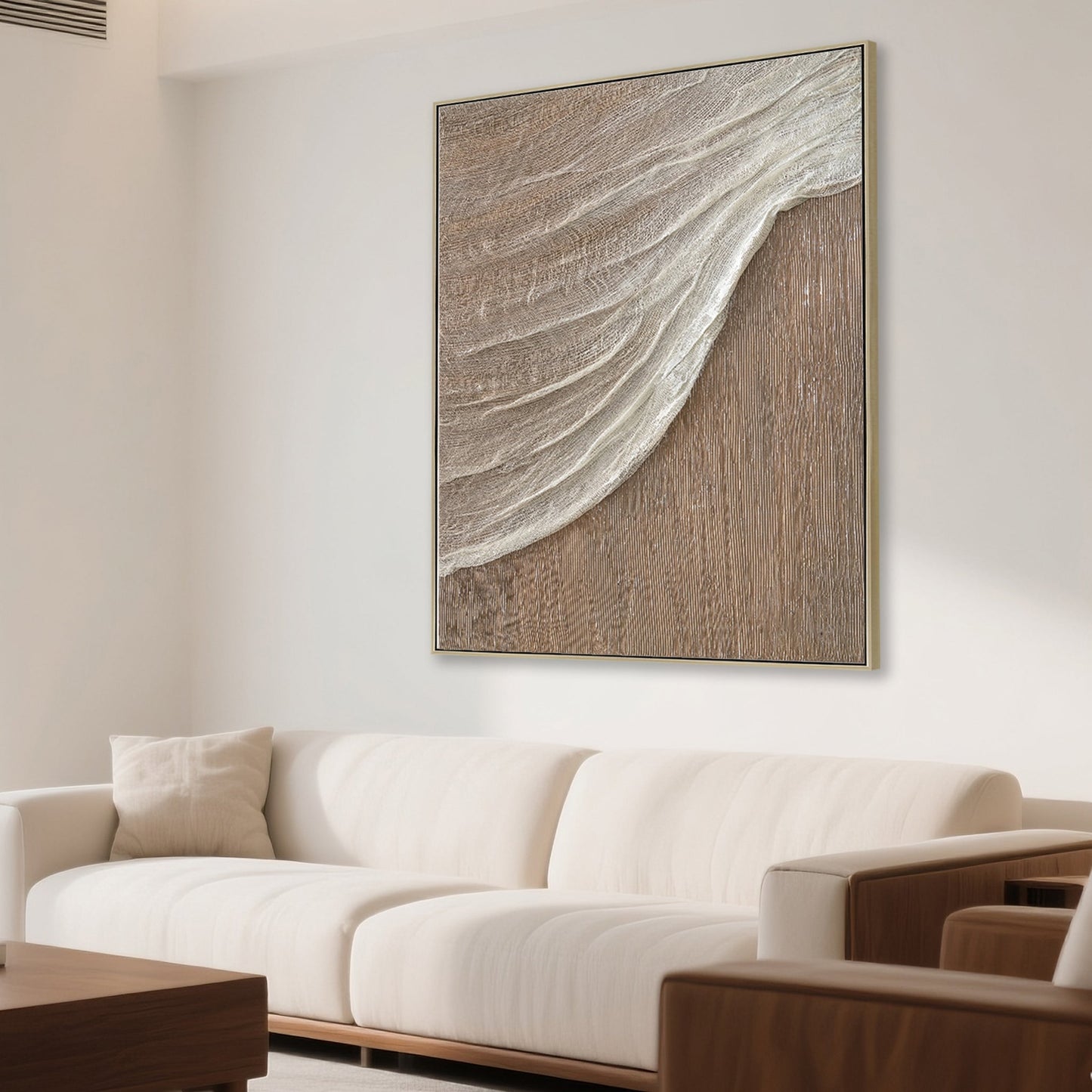 CAR12197-CLO 80 x 100cm Framed Canvas - Natural