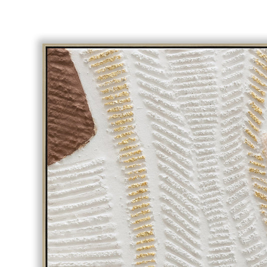 CAR12199-CLO 100 x 100cm Framed Canvas - Natural