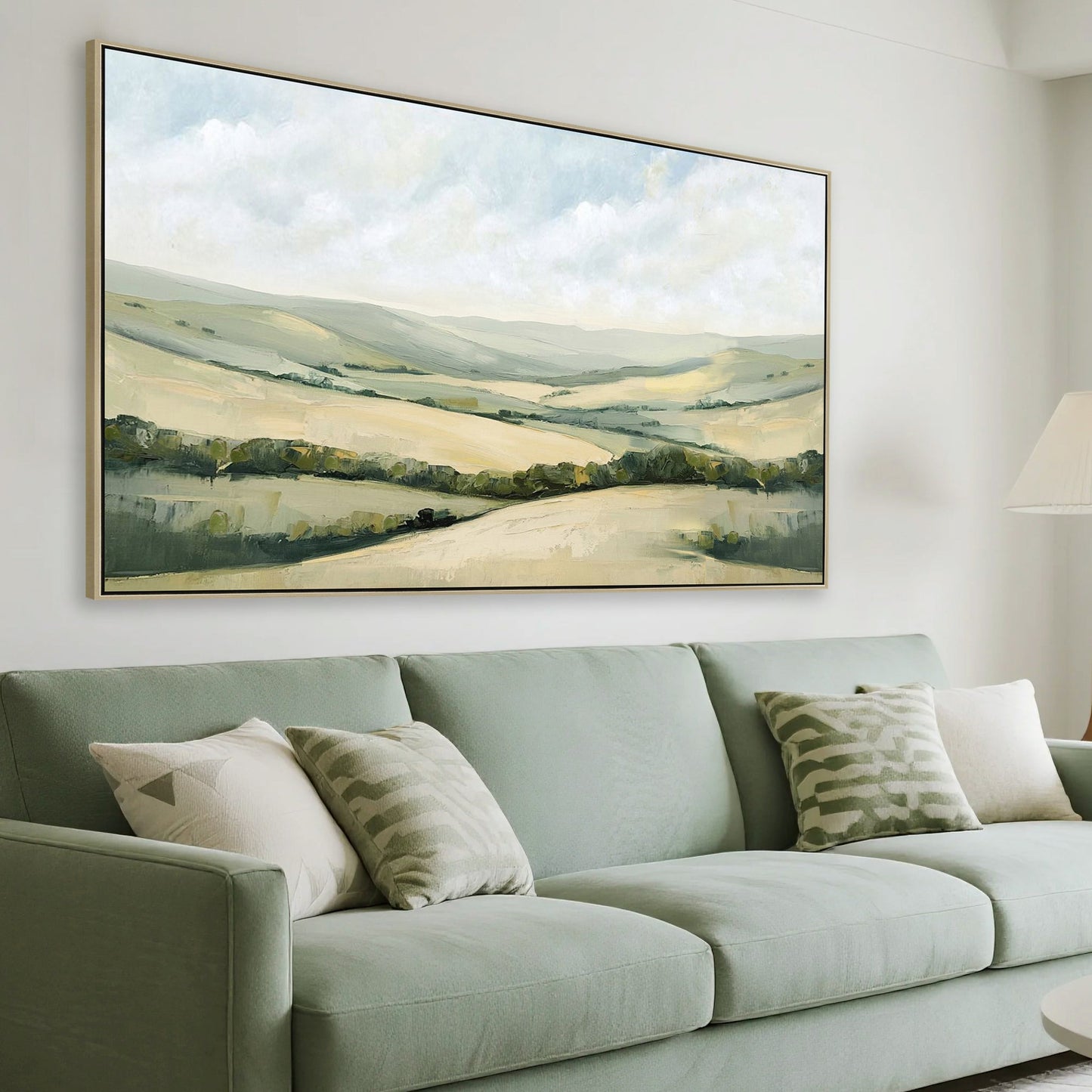 CAR12204-CLO 120 x 80cm Framed Canvas - Natural